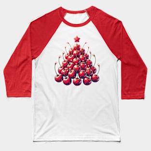 Cherry Christmas Tree Baseball T-Shirt